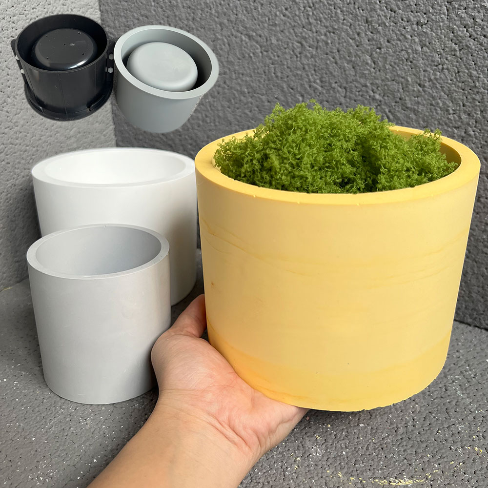 Candle Making Vessels - Büyük silikon ekici kalıpları beton yuvarlak