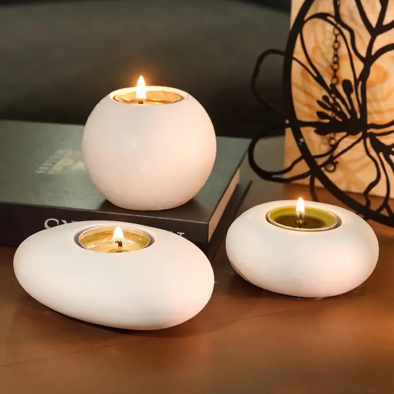 Candle Making Vessels - Tealight Mumluk Reçine Silikon Kalıp, Kristal