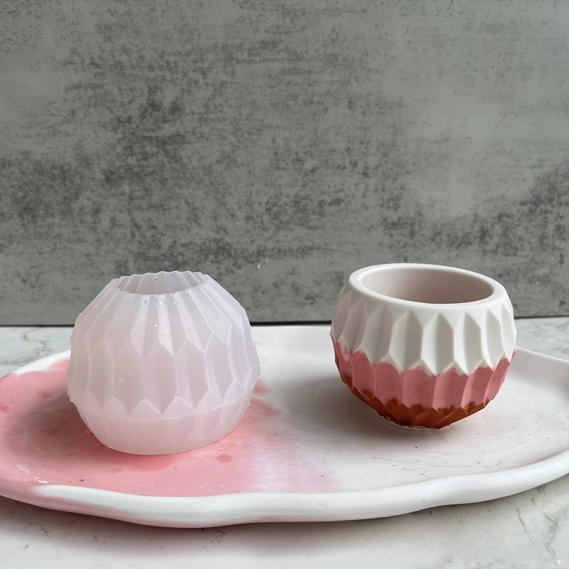 Candle Making Vessels - Küçük Yuvarlak Et Ekici silikon kalıp