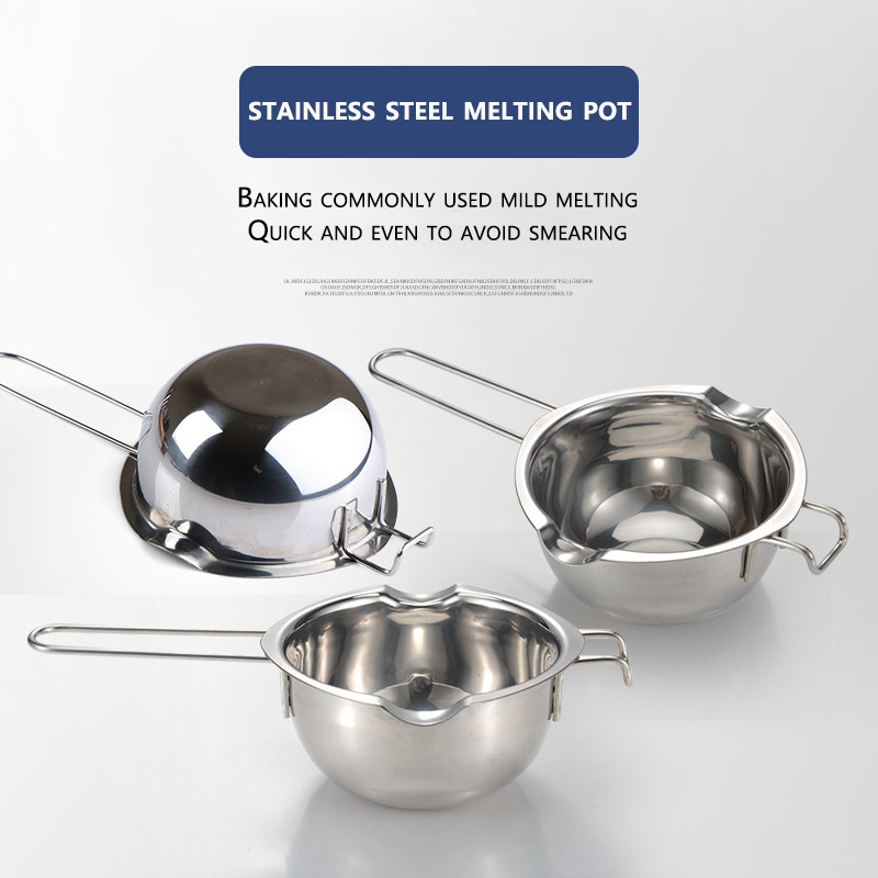 Candle Making Vessels - Paslanmaz Çelik Balmumu Eritme Potası Uzun
