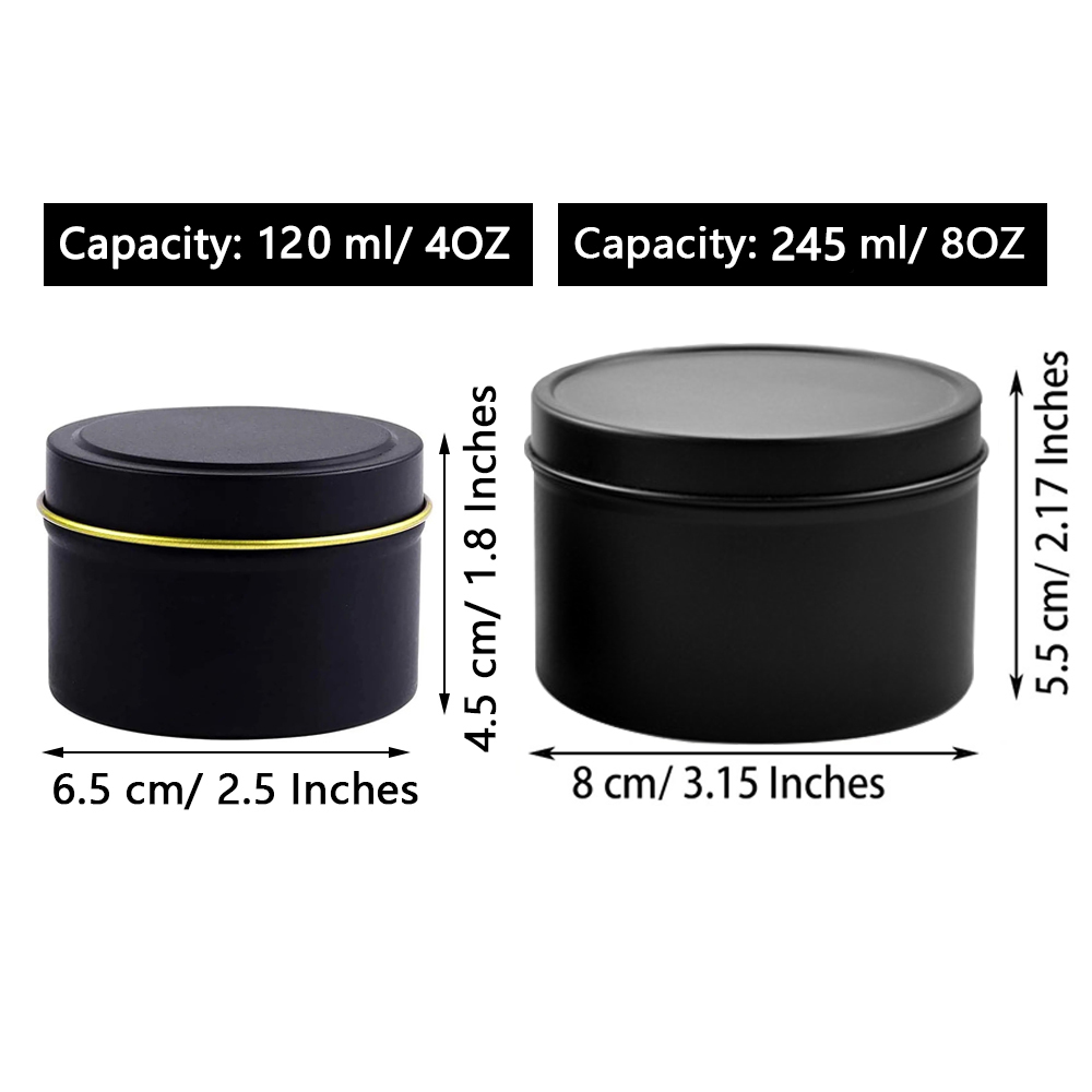 4oz/8oz Mum Kutuları Kapaklı,  - Candle Making Vessels incelemesi ve fiyatı