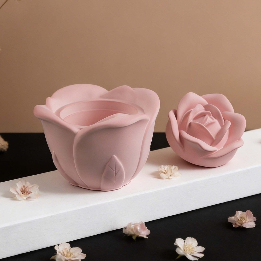 Mum Kabı Silikon Gül Çiçek Kal - Candle Making Vessels incelemesi ve fiyatı