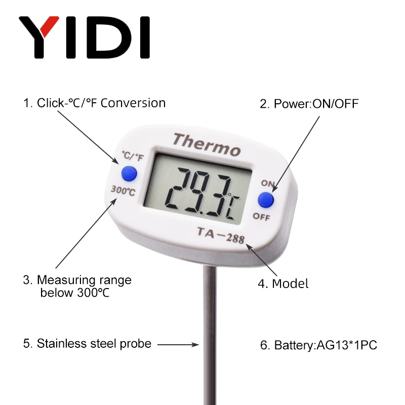 TA288 LCD Dijital Gıda Termome - Candle Making Thermometer incelemesi ve fiyatı